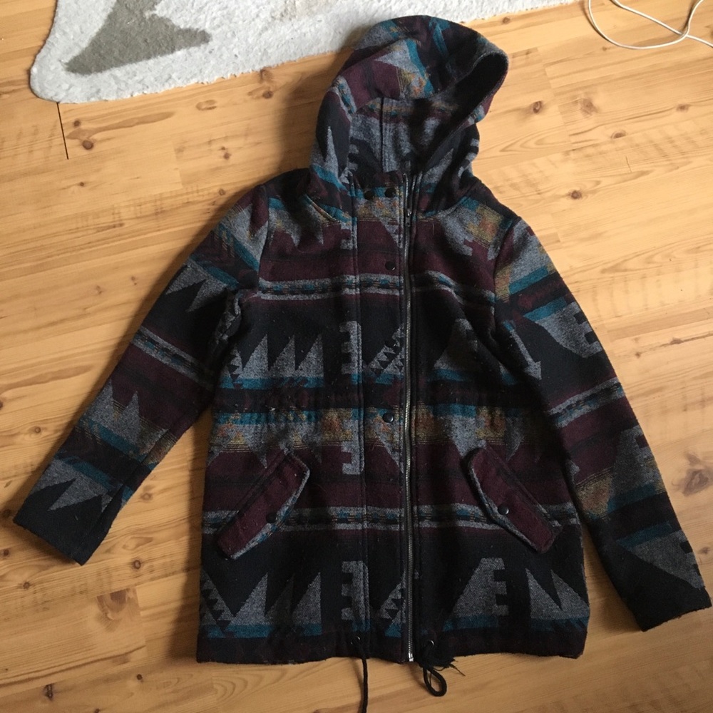 Forever 21 Aztec Print Coat